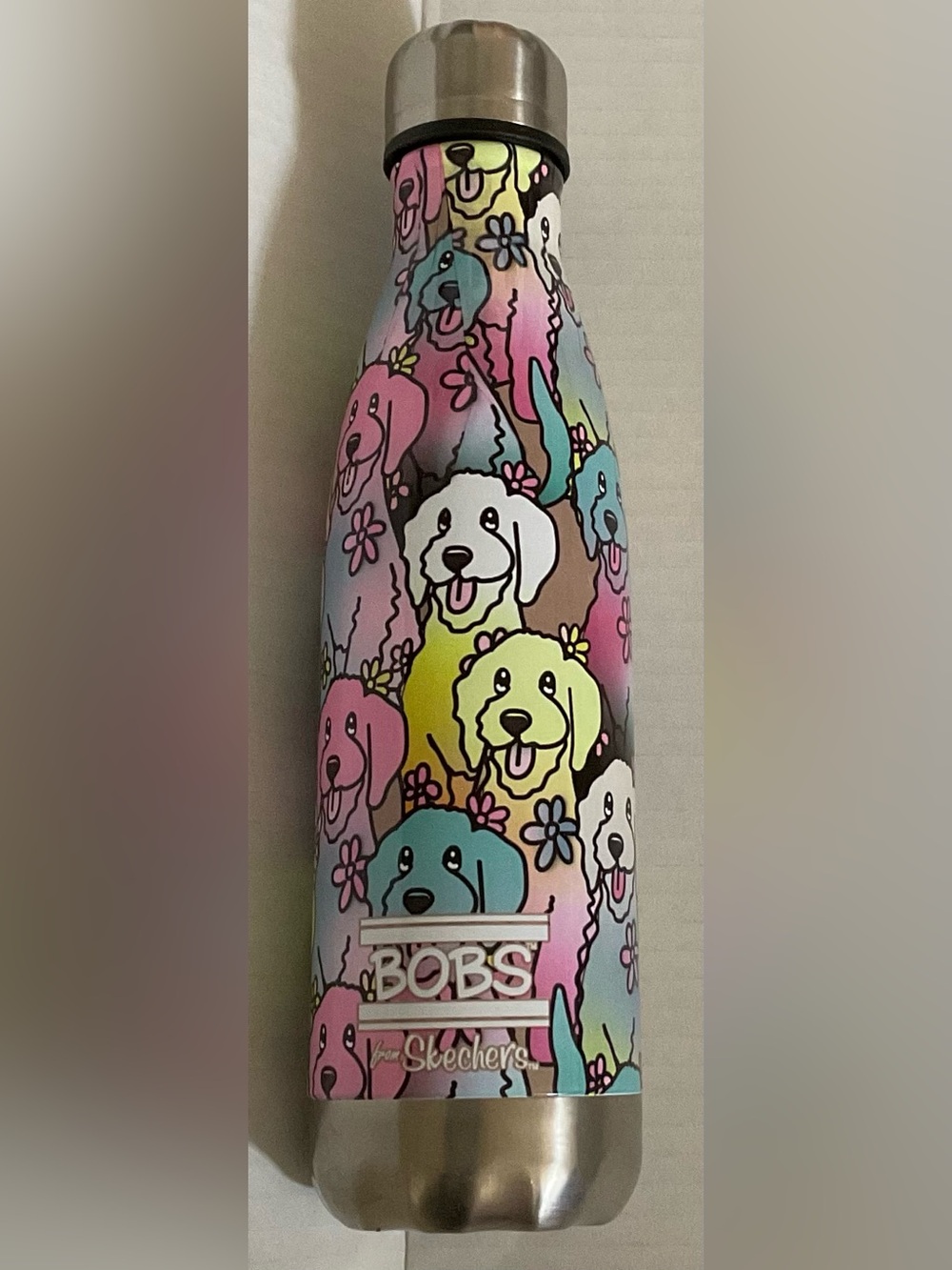 Bob by Skechers Water Bottle Multicolor Dog Print